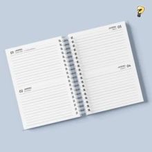 2026 Planner, Tropical Floral Prints, 216 Pages (108 Sheets), 2 Days Per Page, A5 Size. - 19 - 查看 2