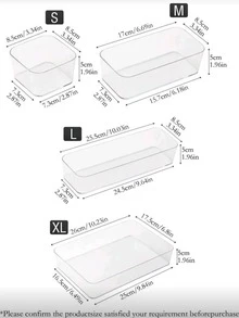 6/7pcs Clear Acrylic Drawer Organizer Set, Versatile Cosmetic Storage Boxes, Stylish Desktop Divider Organizers For Makeup, Office Supplies, And Miscellaneous Storage, Perfect Summer Essentials For Women, Ideal Gift For Christmas, Thanksgiving, New Year, And Valentine's Day, Enhance Your Space With Functional Elegance And Organization Solutions, Makeup Room Decor,Makeup Bag,Travel Essential - Multicolor - View 4