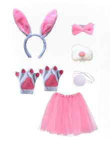 Bunny Costume Set, Easter Party Supplies - Multicolor - View 1