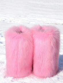 New Winter Warm Plush Faux Fur Snow Boots For Women - Dark Grey & Brown & Black Ankle Booties With Soft Lining, Cozy Slip-On Design For Cold Weather Outdoor & Indoor Wear Unisex Short Ankle Faux Raccoon Fur Snow Boots - Solid Classic Color, Super Smooth Fur Touches The Ground, Perfect For Christmas & Halloween, Y2K Style! Y2K Fashion Men's & Women's Snow Boots - Faux Raccoon Fur, Silky Smooth Floor-Reaching Fur, Solid Classic Shade, Ideal For Christmas & Halloween! Short Ankle Unisex Snow Boots With Faux Raccoon Fur - Solid Classic Color, Ultra-Smooth Fur Hits The Ground, Must-Have For Christmas & Halloween, Edgy Y2K Vibe! Christmas & Halloween Essential Faux Raccoon Fur Snow Boots (Unisex) - Solid Classic Hue, Smooth Fur Touches The Floor, Stylish Y2K Look! Y2K Short Ankle Snow Boots For Men & Women - Faux Raccoon Fur, Super Smooth Floor-Length Fur, Solid Classic Color, Great For Christmas & Halloween Celebrations! - Nâng cấp lên màu hồng - Xem 5