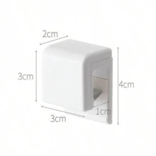 No Drill Bathroom Shelf - Multi-Function Clip Suitable For Toothpaste And Facial Cleanser - White - View 10