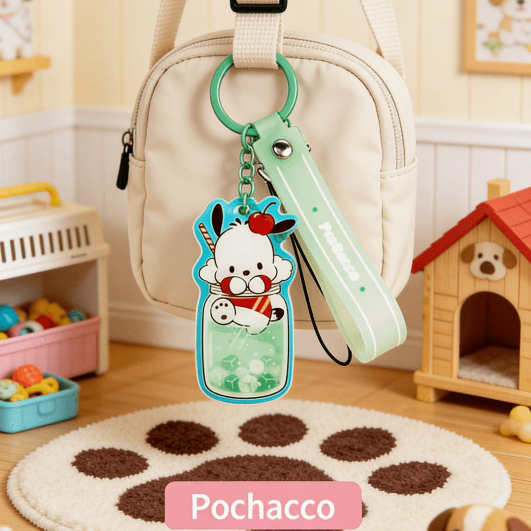 Colorful Summer Series Acrylic Cute Cartoon Phone Charm, Bag