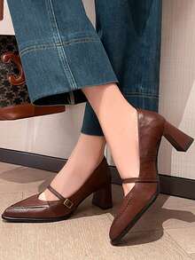 女士高跟鞋 - 棕色 - 查看 4