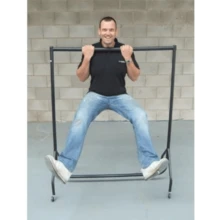 Heavy Duty Clothes Rail Garment Rail 6ft Long X 5ft High Metal Storage Hanging Rack - Default - View 6