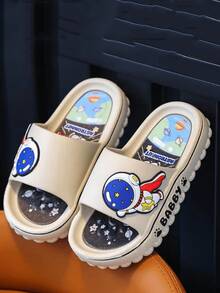 Kids Slippers, Cute Princess Style Soft Bottom Summer Toddler Sandals For Boys And Girls - Beige - View 3