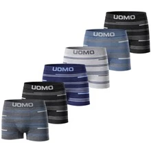 NAKLOE - Pack 6 - Boxer hombre - Boxer pack hombre - Ropa interior hombre - Boxer sin costuras - Ideal para uso diario y deporte - Transpirable y buena elasticidad - Multicolor - Ver 8