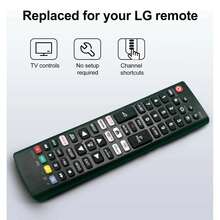 DTI control remoto universal compatibles con  - Funciona con todos los modelos de televisión - Negro - Ver 1