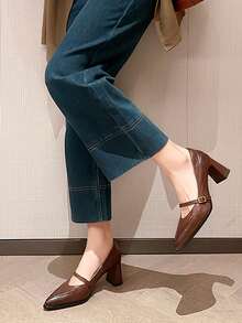 女士高跟鞋 - 棕色 - 查看 3