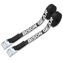 2 Pack Tie Down Straps UV Resistant Cargo Car Roof Rack Straps For Surfboard Kayak, 13ft 4m X 1in 25mm, 1100lbs 500kg Break Strength, Cam Straps With Buckle - Black - View 1
