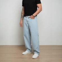 Men's Wide Fit Streetwear Jeans, Urban Style - 1701 - 查看 2