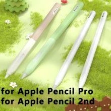 Silicone Case Compatible With Apple Pencil 2nd Generation & Apple Pencil Pro (2024) Sleeve Skin Ultra Thin Apple Pencil Protective Cover Compatible With Magnetic Charging And Double Tap - Multicolor - View 2