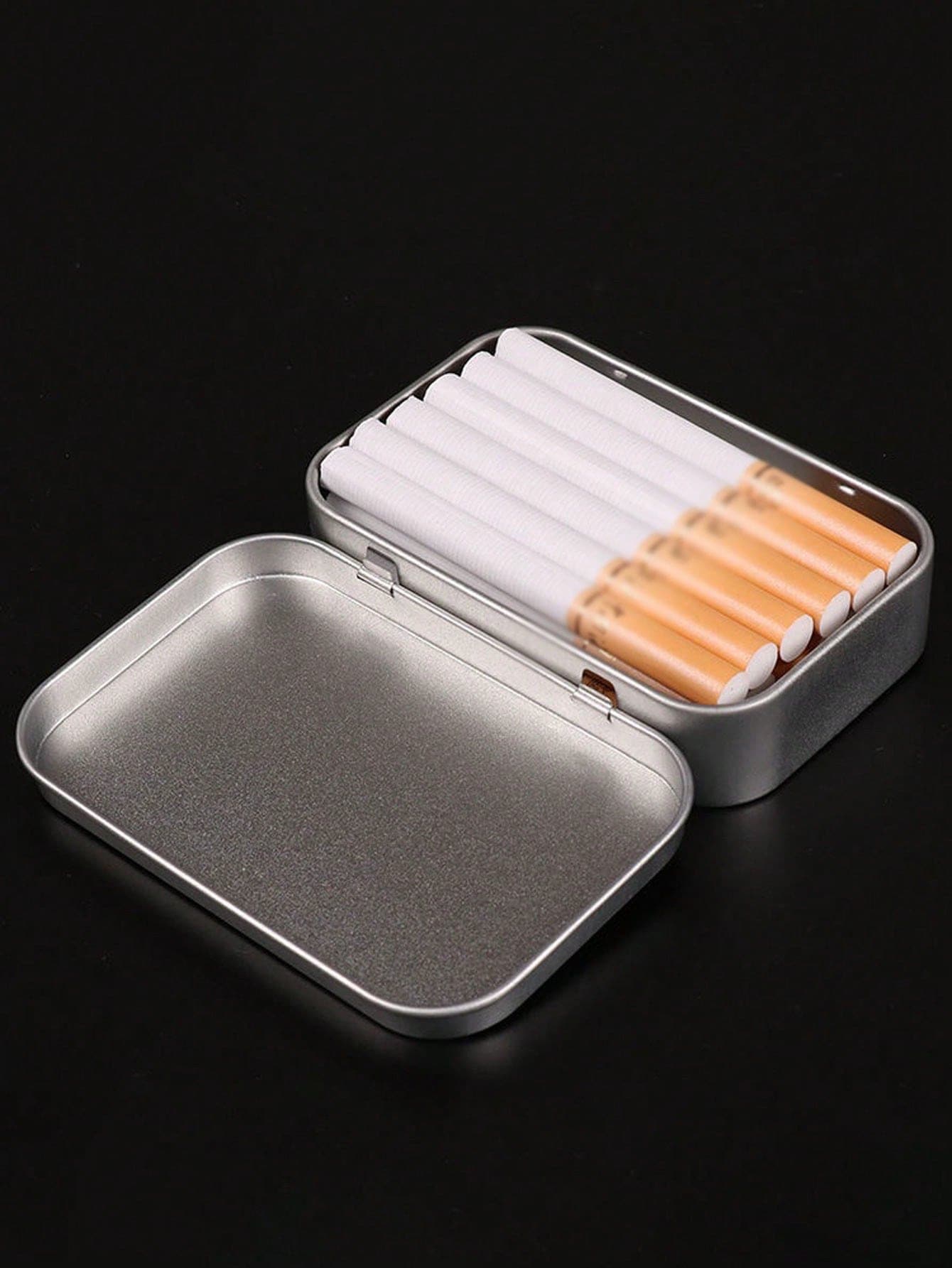 1个烟斗烟草罐，焊接烟丝罐，渔夫珍藏糖果铁罐，鱼钩收纳盒，小型金属罐 - 彩色 - 查看 1