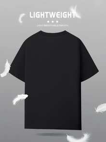 Men'S F-Caw-F Cartoon Rooster Print T-Shirt| Vintage Loose Fit, Short Sleeve, Crew Neck, Slight Stretch Fabric, Perfect For Casual Weekend Wear & Chic Gift For Chicken Enthusiasts - 白色 - 查看 2