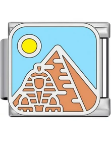 2026 New 1/5/10/15/20/30/50pcs Cartoon World Travel Landmark Building Block Bracelet Charm DIY Modular Jewelry Accessories - Multicolor - View 4