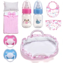 Doll Feeding Toy Set, Doll Basket Set, Suitable For 14 Inch/35cm And Below Reborn Dolls, Newborn Dolls, Baby Dolls, Great Holiday Gift (Pattern And Color Random, Doll Not Included) - Multicolor - View 8