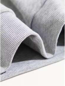 Brooklyn New York Unisex Fleece Sweatshirt, Long Sleeve, Flannel Lined, With Pocket And Kangaroo Hood, Warm For Winter - Xám - Xem 4