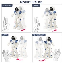 1个带遥控器、语音和手势感应功能的机器人，内置可充电电池 - 藍色 - 查看 4