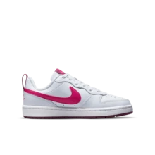 Nike Court Borough Low 2休閒 耐磨 低筒 兒童板鞋 BQ5448-015 - 白色 - 查看 4