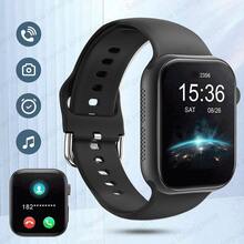 热门 1 件 2.01 英寸 TFT 高清触摸屏智能手表，带硅胶表带，适合青少年，具有体温、天气预报、蓝牙、运动追踪、呼叫提醒、闹钟、日期、音乐播放器等功能，兼容 Android 和 IOS，非常适合送礼、学校、运动和聚会，多种表带可选