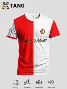 25/26 Home Jersey Customized Men's Football/Soccer Jersey, Crew Neck Comfortable Sports Shirt, Soft & Lightweight Personalized Football/Soccer Tee, Suitable For Football Training, Casual Wear, And Gift - Red and White - View 9