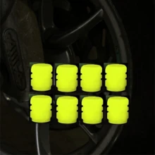 4pcs Glow In The Dark Tire Valve Caps, Universal Fluorescent Tire Valve Stem Covers, Absorb Light During The Day And Glow For Long Time. The Car Glow Valve Caps Come In Green, Pink, Blue And Yellow Colors. Suitable For Car, SUV, Motorcycle, Bicycle And Truck Tire Valve Stems. - Multicolor - View 20