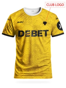 Customized Wolves 25/26 Home Jersey, Personalized With Name & Number, Comfortable Round Neck Sports Shirt, Soft & Lightweight Football Jersey, Suitable For Football Training, Casual Wear, And Gift - Ginger - View 4