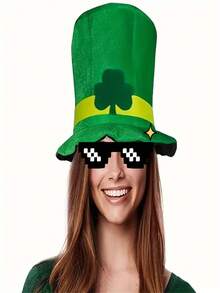 1PC New Irish Party Hat, Shamrock Hat, St. Patrick'S Day Hat - Multicolor - View 2