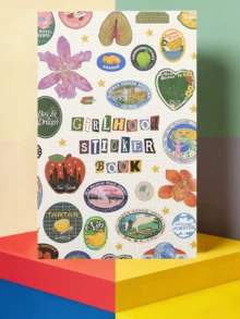 Sách sticker phong cách retro dễ thương, thích hợp để trang trí nhật ký, sổ kế hoạch, album ảnh, đồ thủ công, phong cách nữ tính. - Nhiều màu - Xem 1