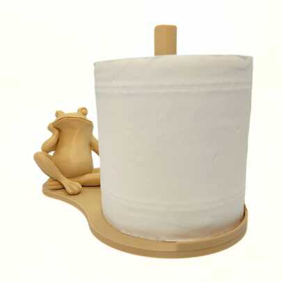 Cute Thinking Forg Toilet Paper Holder - Adorable Bathroom Decoration And Storage, Fun Tissue Roll Storage, Creative Home Decor, Perfect For Keeping The Bathroom Stylish And Tidy, Toilet Decoration And Accessories