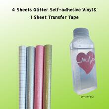 Self-Adhesive Permanent Vinyl Sticker Set, Suitable For Mugs, Glasses, Windows, Party Decorations, Crafts Cutting, Home Decor - Multicolor - View 21