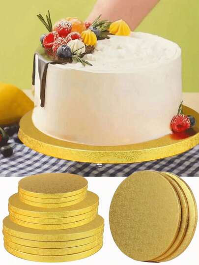 Ronde, witte, extra stevige taartonderleggers van 8, 10 en 12 inch (20, 25, 25, 30 cm), dikke kartonnen taartbodems, ideaal voor het bakken van zelfgemaakte taarten en gebak, bakbenodigdheden voor thuis, geschikt voor Halloween, Kerstmis, de start van het schooljaar, feesten, Oktoberfest, Pasen, Valentijnsdag, Moederdag, Vaderdag en Nieuwjaar.