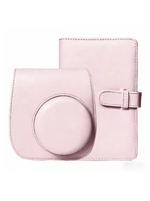 Instant Mini 12 相机套，兼容 Mini 12/Mini 12 相机 - PU 皮革保护套，带可调节肩带 - 浅紫色 - 紫色 - 查看 17