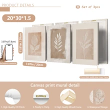 Bộ 3 tranh nghệ thuật đường nét thực vật màu be, tranh in lá cây tối giản, tranh canvas lá phong cách Boho, trang trí tường hiện đại, phù hợp cho phòng khách, phòng ngủ, nhà bếp, ký túc xá, văn phòng, quán cà phê, hành lang, phòng ăn và các không gian trang trí nhà khác, thích hợp cho sinh nhật, lễ tốt nghiệp và các dịp khác, có thể dùng làm tranh canvas treo tường, tranh nghệ thuật dành cho nữ giới thời trang, tranh nghệ thuật trích dẫn truyền cảm hứng, trang trí nhà cửa, tranh treo tường. - Màu be - Xem 12
