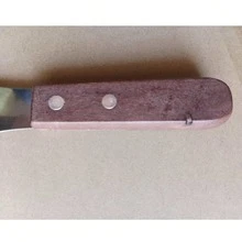 1 pieza Cuchillo de mantequilla con mango de madera, espátula para mantequilla de cocina, espátula para untar crema de queso, mermelada, cortador de queso, cubertería, utensilio de cocina - Multicolor - Ver 7