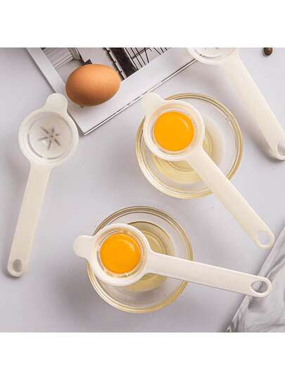 1 pieza Separador de huevo de acero inoxidable, Divisor de yema y clara de huevo, Separador de huevo para hornear pasteles, magdalenas, herramienta de cocina, utensilio de cocina y repostería