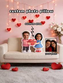 Gối ôm hình thú cưng in hình ngộ nghĩnh, biểu cảm độc đáo - Ảnh 3D hai mặt, chất liệu vải nhung mềm mại, có thể giặt máy - Thích hợp cho mèo và chó, món quà lý tưởng cho sinh nhật, Lễ Tạ ơn, Giáng sinh. - Ngôi sao - Xem 8