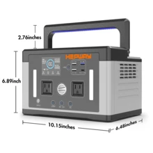 Portable Charger 1000W Peak Power Station 577Wh (156000mAh)  Camping Equipment Backup Lithum Battery, 12lb Lightweight Solar Generator For Uninterrupted Power Supply Of Low-Power Appliances, PD 3.0 Type-C/QC 3.0 USB-A Fast Charging With 120V Pure Sine Wave AC Outlet, Battery Powered Generator For Home Emergencies, Camping & RVs,Blackout, CPAP - 查看 11