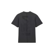 Nike Retro Graphic Print Crew Neck Pullover Loose Short Sleeve T-Shirt, Unisex, Black - 黑色 - 查看 2