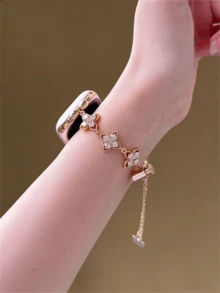 适用于 的新款奢华十字花表带，尺寸为 38/40/41/42/44/45/46/49 毫米，适用于 Ultra/SE 2/SE 1/Series 10/9/8/7/6/5/4/3/2/1。 - 金色 - 查看 5