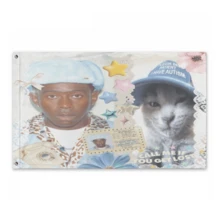 1PC Rapper Tyler American Flag The Creator 3*5FT, Tyler Concert Flag, Tyler Rap Banner, Hip Hop Poster,2026 Tyler Bedroom Party Decorations College Dorm Decor - Pink - View 6