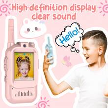 2pcs/Set Rechargeable Kids Walkie Talkie Toy With Camera And Screen, Suitable For 3-12 Years Old Boys And Girls - Multicolor - View 7