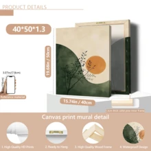 لوحة فنية حائطية عصرية، ملصق فني ياباني بسيط على قماش، ديكور الشمس والأخضر البيج، فن حائطي كلاسيكي عصري، ديكور موسم الربيع/الصيف، طباعة حبر أنيقة، مؤطرة أو غير مؤطرة، ديكور غرفة، ديكور منزلي، هدية مثالية لتدشين المنزل، ديكور شقة السكن الجامعي، هدايا لديكور الحائط في الفندق، المنزل، غرفة المعيشة، غرفة النوم، الحمام والمكتب - متعدد الألوان - مشاهدة 15