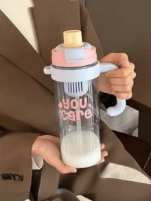 1个高品质316不锈钢保温水瓶，大容量，简约设计，便携 - 彩色 - 查看 3