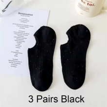 6双装女士极简隐形袜，轻薄低帮防滑波点设计，适合跑步、休闲穿着及四季皆宜，时尚百搭（1/3/6双装） - 彩色 - 查看 14