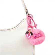 Barbie Sunshine Series Plush Pendant, Fluffy And Soft, Stuffed Doll Accessory, Cute Cartoon Keychain Bag Charm, Fashionable Collectible Ornament Gift - Pink - View 6