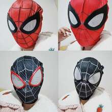 Marvel 1个漫威蜘蛛侠头盔，迈尔斯·莫拉莱斯蜘蛛侠趣味面具，格温·史黛西蜘蛛格温面具，超级英雄冒险，适合角色扮演，节日装饰 - 彩色 - 查看 3