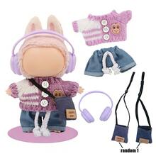 Sweater & Jeans Set, For LABUBU, Paired With Fashionable Headband, Glasses, Bag, Stylish Accessories, Merchandise, Birthday/Holiday Gift (Excluding Plush Doll, Only Clothes & Accessories) - Multicolor - View 8