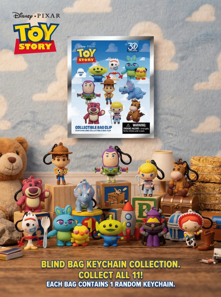 Disney TOYSTORY4 Officially Licensed Blind Bag Keychain (1PC)-3D