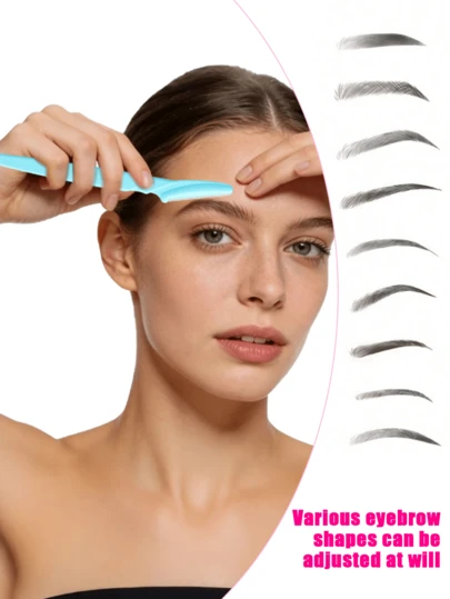 Ladies' Facial Dermaplaning Knife – Unisex Facial Razor, Eyebrow Trimmer & Facial Shaver – Exfoliating Facial Razor & Skincare Tool For Smoother Skin, 12 Pieces