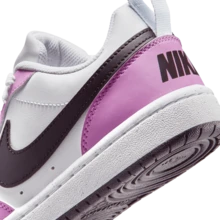 Nike COURT BOROUGH Kids' Sneakers, Sports & Casual Shoes, White, DV5456-136 - Pink - View 7